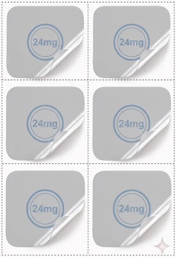 CBD 24mg — sheet of patches