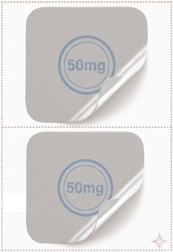 CBD 50mg — sheet of patches