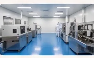 Automated patch production line inside a Vision Meditech facility